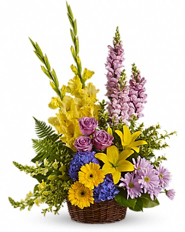 Love's Tapestry Basket Arrangement